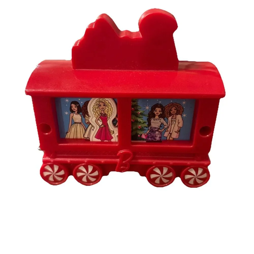 2017 McDonalds Happy Meal Toy Barbie Doll Train Car Red Movie